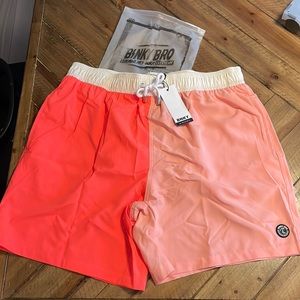 Brand new, Never worn Large Binky bro adult swim trunks. two toned.